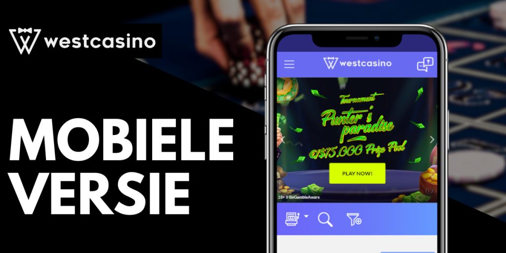 Naadloos mobiel spelen WestCasino